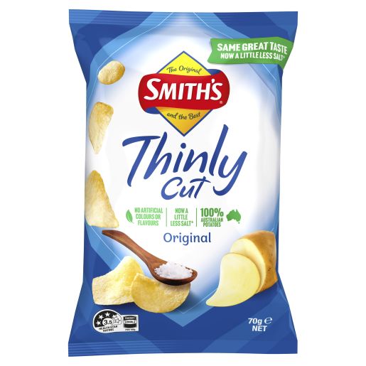 ORIGINAL THINLY POTATO CHIPS 70GM