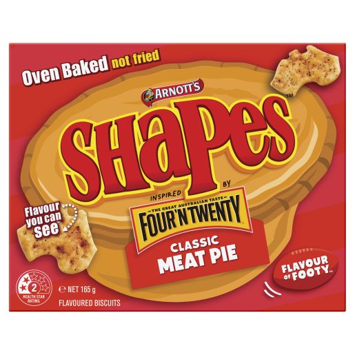 SHAPES MEAT PIE 165GM