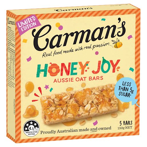 HONEY JOY AUSSIE OAT BAR 5 PACK 150GM