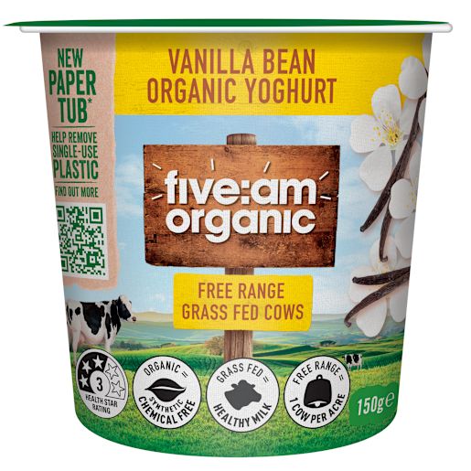 VANILLA ORGANIC YOGHURT 150GM