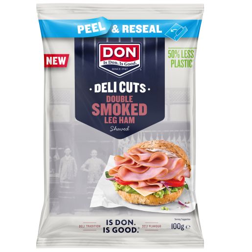 DELI CUTS SHAVED DOUBLE SMOKED HAM 100GM