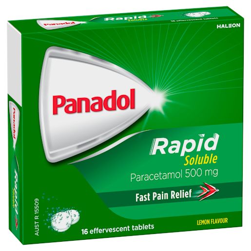 RAPID SOLUBLE TABLETS 500MG 16S