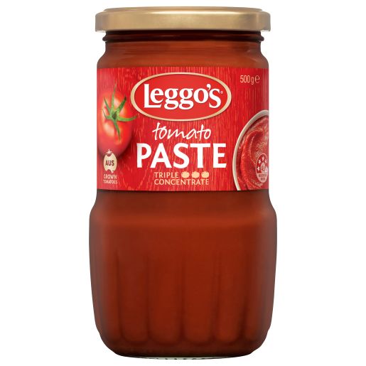 GLASS BOTTLE TOMATO PASTE 500GM