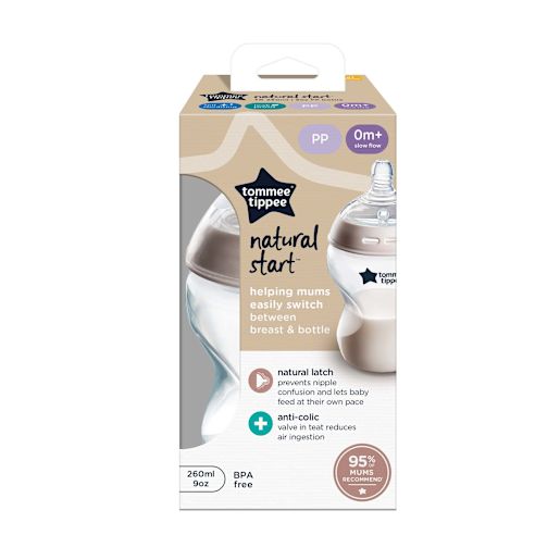 NATURAL START ANTI-COLIC BABY BOTTLE WITH SLOW FLOW BREAST-LIKE TEAT 1PK