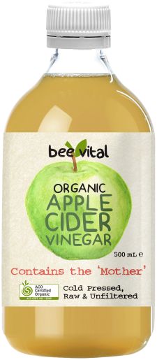 ORGANIC APPLE CIDER VINEGAR WITH HONEY 500ML