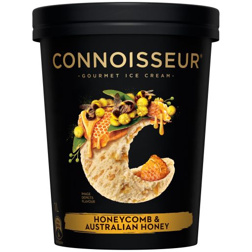 HONEYCOMB & AUSTRALIAN HONEY ICE CREAM TUB 1L