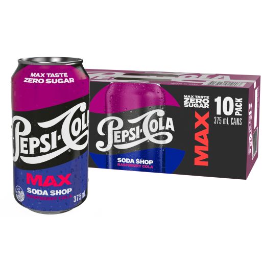 MAX RASPEBRRY SOFT DRINK 10X375M