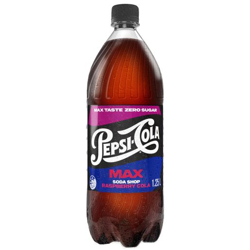 MAX COLA RASPBERRY SOFT DRINK 1.25L