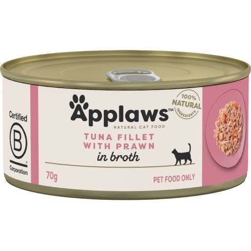 NATURAL TUNA & PRAWN WET CAT FOOD 70GM