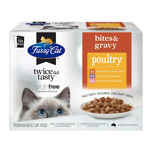 POULTRY  BITES & GRAVY POUCH 12X80GM