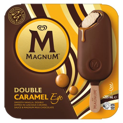 MAGNUM DOUBLE CARAMEL EGO FROZEN DESSERT 3S