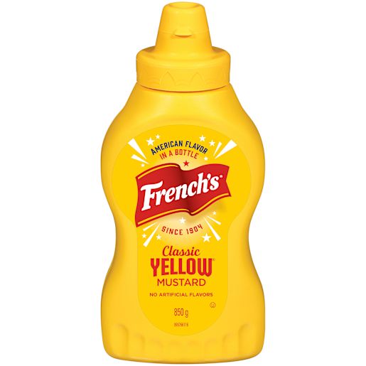 CLASSIC YELLOW MUSTARD  SQUEEZE BOTTLE 850GM