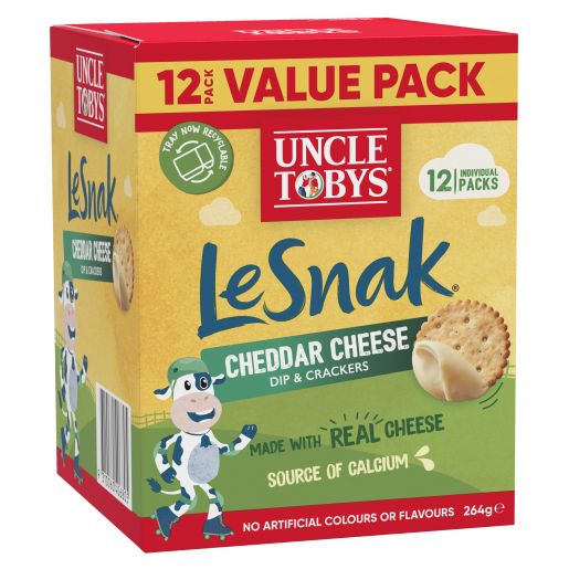 LE SNAK CHEDDAR CHEESE VAULE PACK 264GM