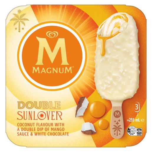 MAGNUM DOUBLE SUNLOVER FROZEN DESSERT 3S