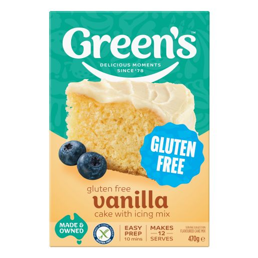 VANILLA GLUTEN FREE CAKE MIX 470GM