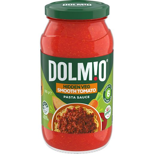 SMOOTH TOMATO & HIDDEN VEGETABLE PASTA SAUCE 500GM