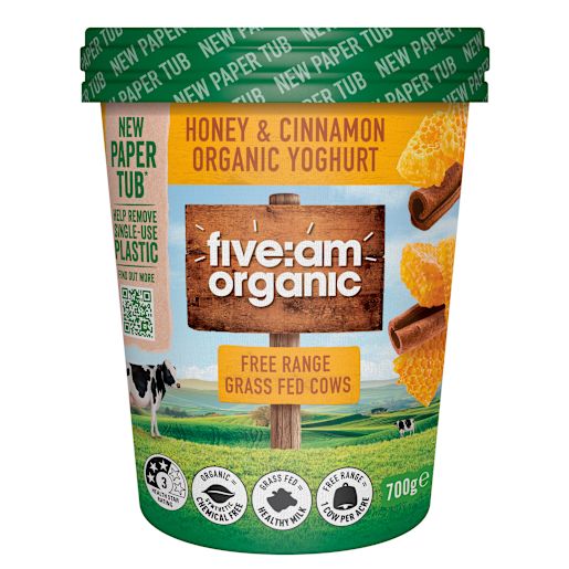 HONEY & CINNAMON ORGANIC YOGHURT 700GM