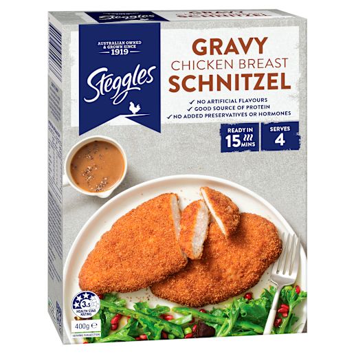 CHICKEN GRAVY SCHNITZEL 400GM