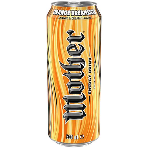 ORANGE ENERGY DRINK CANS 500ML