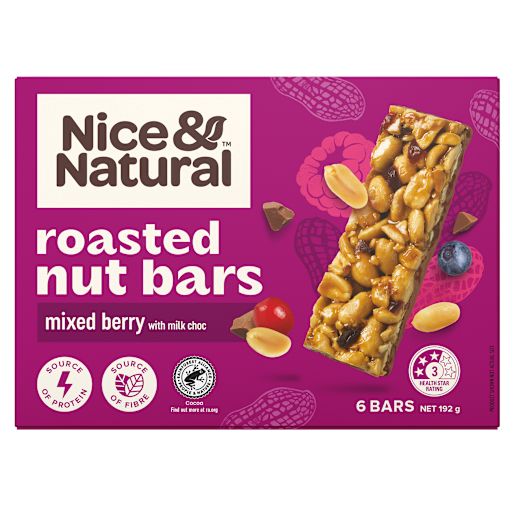 MIXED BERRY ROASTED NUT BAR 192GM