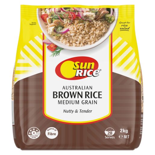 MEDIUM GRAIN BROWN RICE 2KG