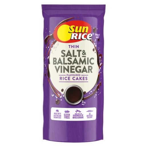 SUNRICE THIN RC SEASALT & BALS VINEGAR 160GM