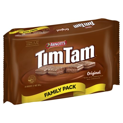 BISCUITS CHOCOLATE TIM TAM ORIGINAL VALUE PACK 365GM