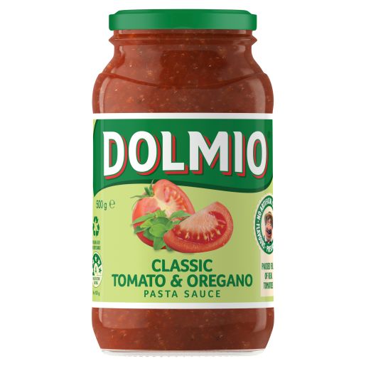 CLASSIC TOMATO & OREGANO PASTA SAUCE 500GM