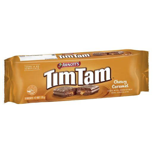 BISCUITS CHOCOLATE TIM TAM CHOCOLATE CHEWY CARAMEL 175GM