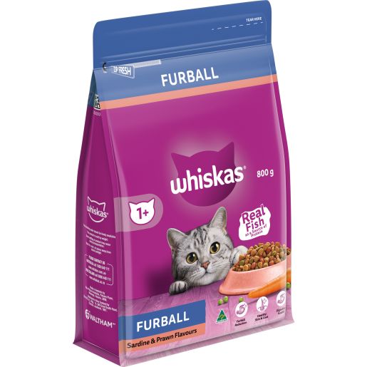 ADULT FURBALL CONTROL SARDINE & PRAWN CAT FOOD 800GM