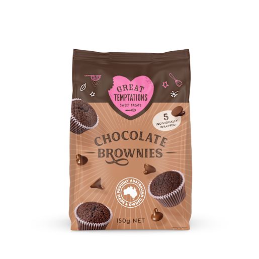 MINI BROWNIES 5 PACK 150GM