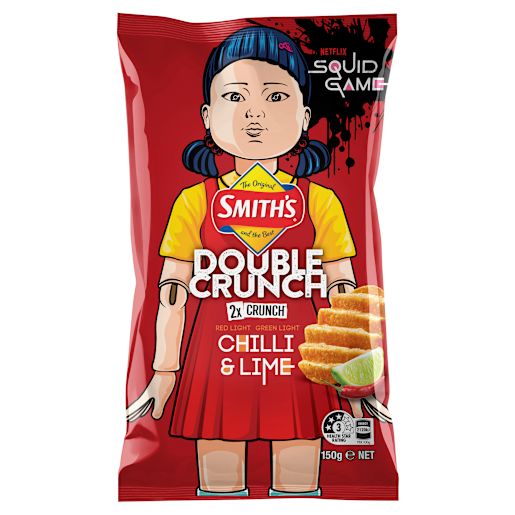 CHILLI & LIME DOUBLE CRUNCH CRINKLE POTATO CHIPS 150GM