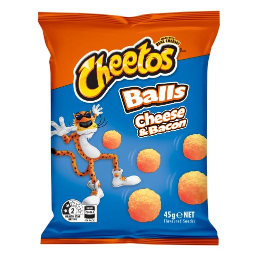 CHEESE & BACON BALLS 45GM