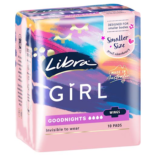 GIRLS GOODNIGHT PADS 10S