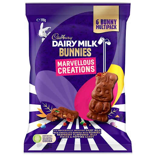 MILK CHOCOLATE BUNNY SHAREPACK 198GM