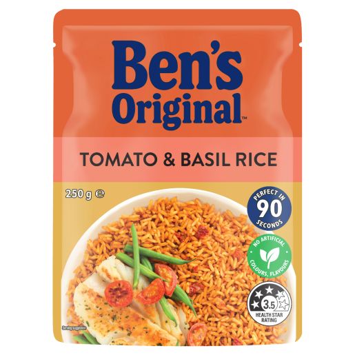 EXPRESS TOMATO & BASIL RICE 250GM