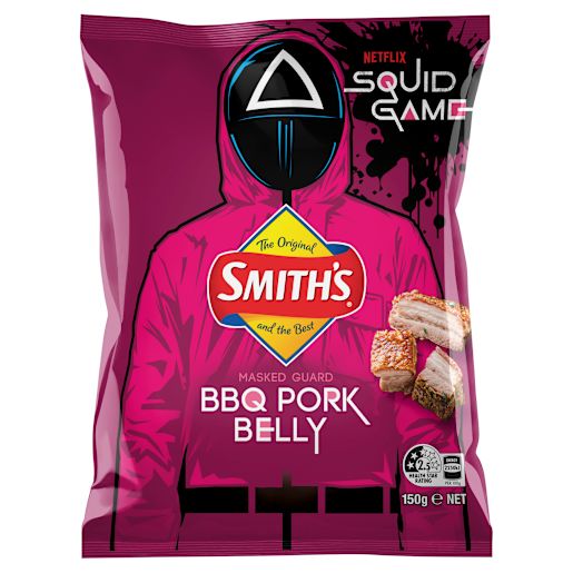 BBQ PORK BELLY CRINKLE CUT CHIPS 150GM