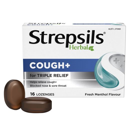 HERBAL FRESH MENTHOL COUGH LOZENGES 16S