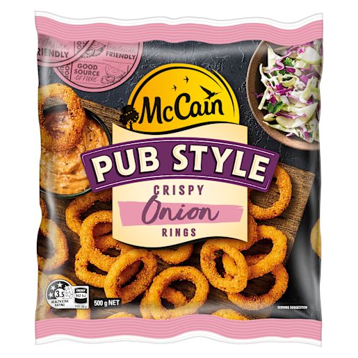 PUB STYLE ONION RINGS 500GM