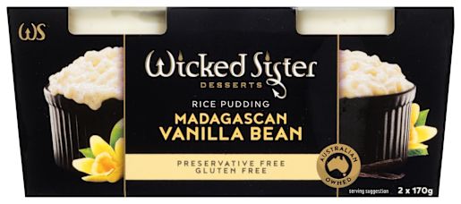 MADAGASCAN VANILLA BEAN RICE PUDDING 2X170GM