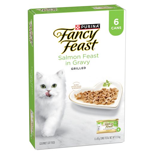 FANCY FEAST SALMON IN GRAVY MULTIPACK 6X85GM