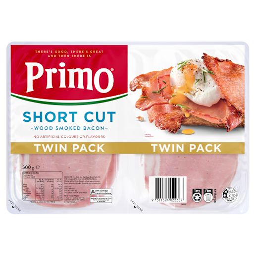 SHORTCUT BACON 500GM