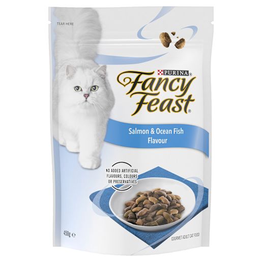 FANCY FEAST SALMON OCEAN FISH DRY CAT FOOD 450GM