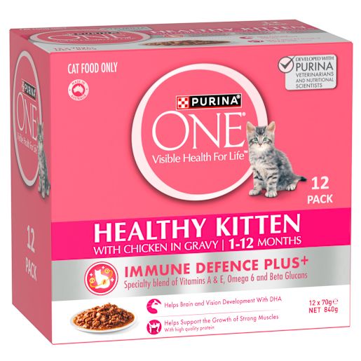 ONE CHICKEN KITTEN PET FOOD 12X70GM