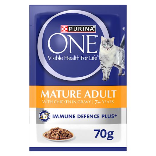 ONE CHICKEN MATURE 7+ SENIOR PET FOOD 70GM