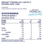Mount Franklin Lightly Sparkling Water Natural Bottle