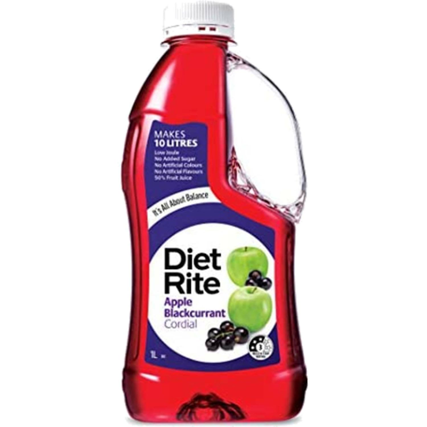Diet Rite Apple Raspberry Cordial 1L | IGA Shop Online