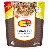 SunRice Microwave Fragrant Brown Rice Family Pack