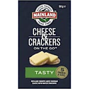 Mainland Tasty Cheddar Cheese with Water Crackers