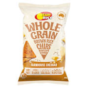 SunRice Brown Rice Chips Farmhouse Cheddar